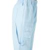 Forever 21 Women’s Twill Cargo Joggers(Sky Blue)