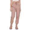 Forever 21 Women’s Windbreaker Cargo Joggers(Cocoa)