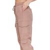Forever 21 Women’s Windbreaker Cargo Joggers(Cocoa)