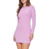 Forever 21 Women’s Bodycon Mini Dress(Lavender)