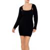 Forever 21 Women’s Cable Knit Sweater Dress & Shrug Set(Black)