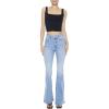 Forever 21 Women’s Curvy High-Rise Flare Jeans(Light Denim)
