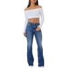 Forever 21 Women’s Curvy High-Rise Flare Jeans(Medium Denim)