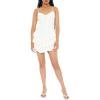 Forever 21 Women’s Cutout Tiered Ruffle Mini Dress(Cream)