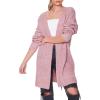 Forever 21 Women’s Marled Open-Front Cardigan Sweater(Rose)