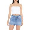 Forever 21 Women’s Ricrac Cropped Tube Top(White)