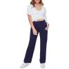 Forever 21 Women’s Straight-Leg Twill Pants(Navy)