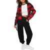Forever 21 Women’s Twill Cargo Joggers(Black)