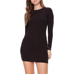Forever 21 Women’s Bodycon Mini Dress(Black)