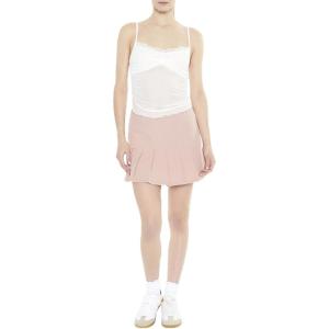 Forever 21 Women’s Pleated A-line Mini Skirt(Light Pink)