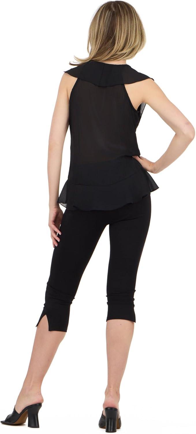 image:imageForever 21 Womens Paulette Top with Ruffle TrimBlack