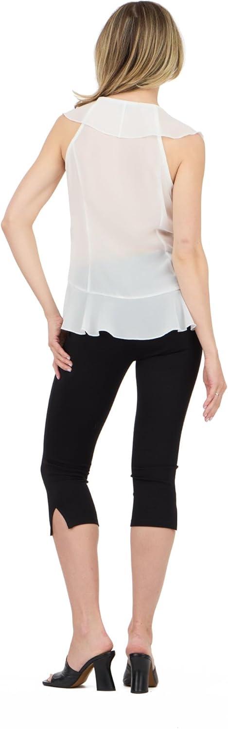 image:imageForever 21 Womens Paulette Top with Ruffle TrimIvory