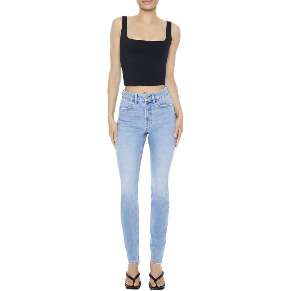 image:imageForever 21 Womens Curvy HighRise Skinny JeansLight Denim