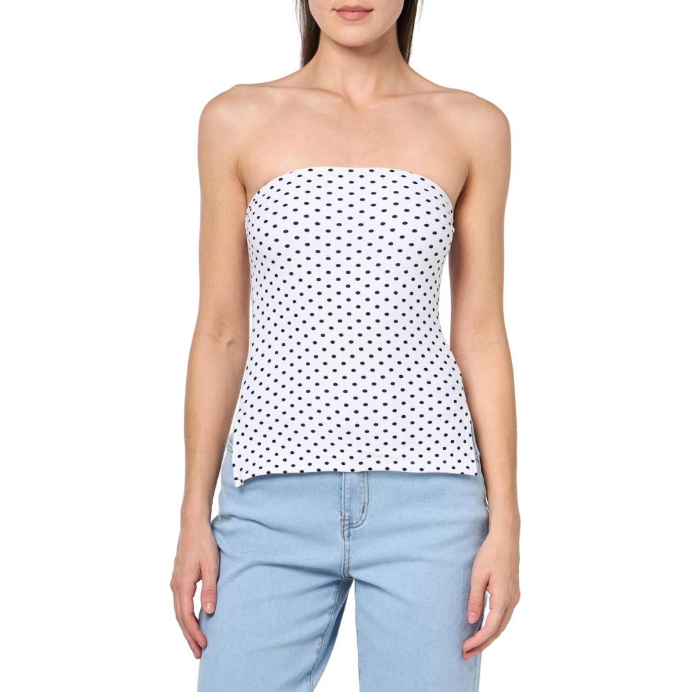 image:imageForever 21 Womens Regular Length Tube Top Strapless StretchWhite