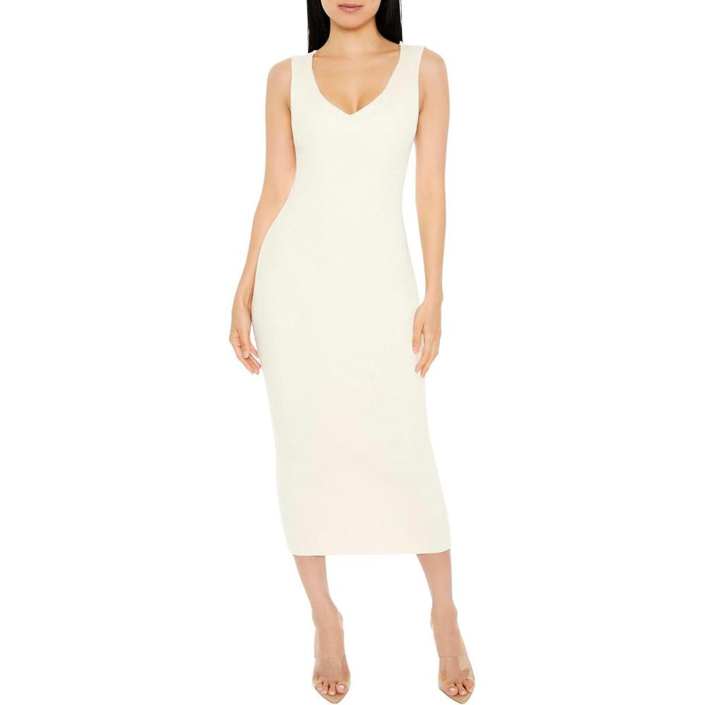 image:imageForever 21 Womens Ribbed SweaterKnit DressCream