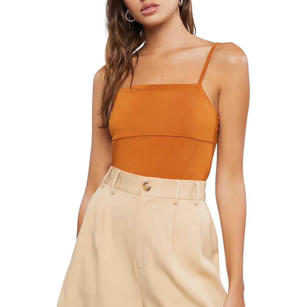 image:imageForever 21 Womens Seamed Fitted CamiPraline