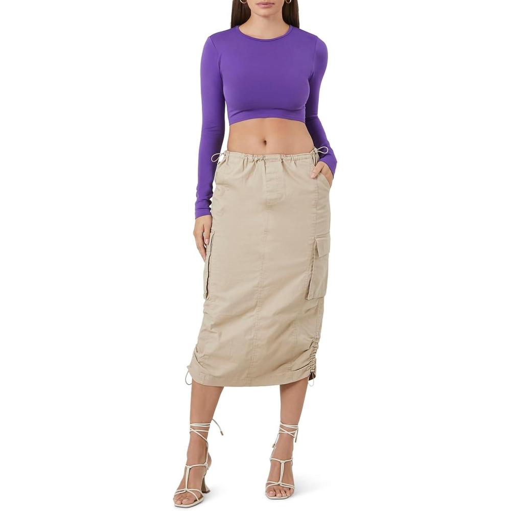 image:imageForever 21 Womens Seamless Crop TopPurple