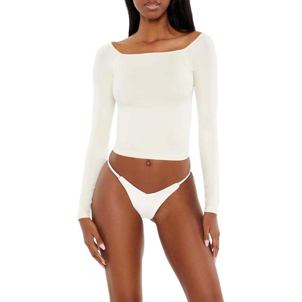image:imageForever 21 Womens Seamless Crop TopWhite