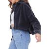 Forever 21 Corduroy High-Low Shirt Black Small