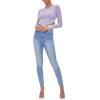 Forever 21 Women’s Acid Wash Crop Top(Dusty Lavender)