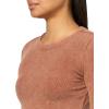 Forever 21 Women’s Acid Wash Crop Top(Rust)