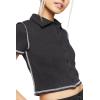 Forever 21 Women’s Button-Down Shirt(Black)