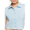 Forever 21 Women’s Button-Down Shirt(Cloud)