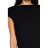 Forever 21 Women’s Cap-Sleeve Crop Top(Black)