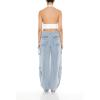 Forever 21 Women’s Carpenter Cargo Jeans(Dark Denim)