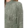 Forever 21 Women’s Celestial Print Open-Back Midi Dress(Green)