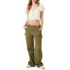 Forever 21 Women’s Crepe Butterfly Sleeve Crop Top(Cream)