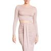 Forever 21 Women’s Crop Top & Bodycon Midi Skirt Set(Brown)