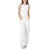 Forever 21 Women’s Cropped Curved-Hem Tank Top(White)