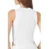 Forever 21 Women’s Cropped Curved-Hem Tank Top(White)