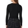 Forever 21 Women’s Cropped Hook-and-Eye Sweater(Black)