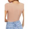 Forever 21 Women’s Crossover Cropped Tee(Walnut)