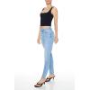 Forever 21 Women’s Curvy High-Rise Skinny Jeans(Light Denim)