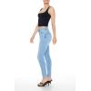 Forever 21 Women’s Curvy High-Rise Skinny Jeans(Light Denim)