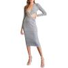 Forever 21 Women’s Cutout Bodycon Dress(Heather Grey)