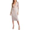 Forever 21 Women’s Cutout Bodycon Dress(Taupe)