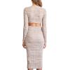 Forever 21 Women’s Cutout Bodycon Dress(Taupe)