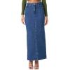 Forever 21 Women’s Denim Midi Slit Skirt(Medium Denim)