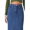 Forever 21 Women’s Denim Midi Slit Skirt(Medium Denim)