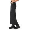 Forever 21 Women’s Denim Midi Slit Skirt(Washed Black)