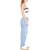 Forever 21 Women’s Denim Utility Cargo Joggers(Light Denim)
