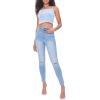 Forever 21 Women’s Embroidered Ice Queen Cropped Cami(Blue)