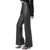 Forever 21 Women’s Faux Leather Straight-Leg Pants(Black)