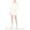 Forever 21 Women’s Fitted Long-sleeve Bodysuit(White)
