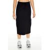 Forever 21 Women’s Fleece Cargo Midi Skirt(Black)