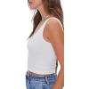 Forever 21 Women’s Floral Embroidered Crop Top(Cream)